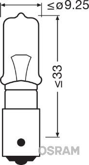 12V 21W HALOGEN PARK AMPULU H21 (53 TIPI) - OSRAM 64136