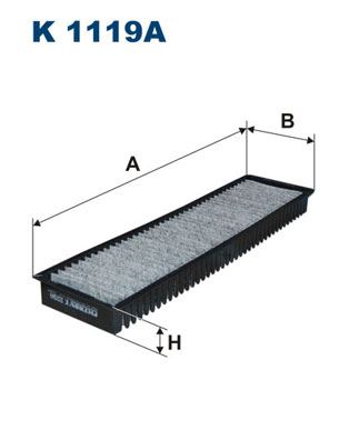 POLEN FILTRESI MINI R50 R52 R53 KARBONLU - FILTRON K1119A