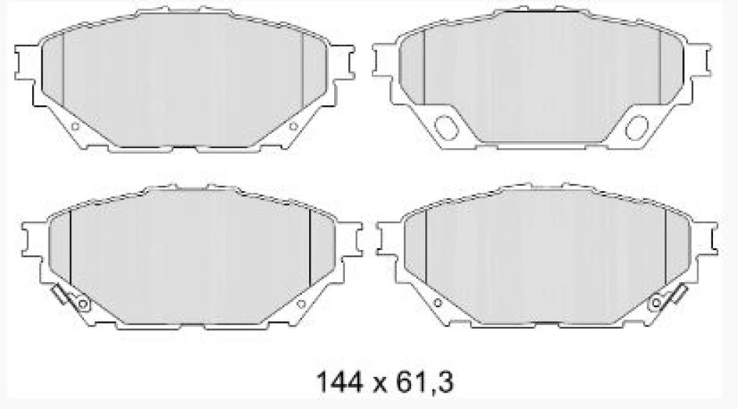 Mitsubıshı Ticarı Fren Disk Balatası On / Arka Mitsubıshı Fuso Canter Teb Tfa75 Prestij 2021> (euro6) - Beser 4400