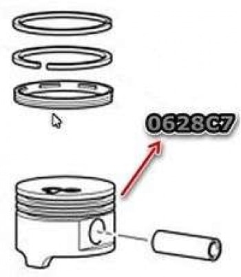 MOTOR PISTON SEGMAN (78,50) / (STD) P106 GTI SAXO VTS TU5J4 (1,6 16V) - MAHLE 039PI00122000