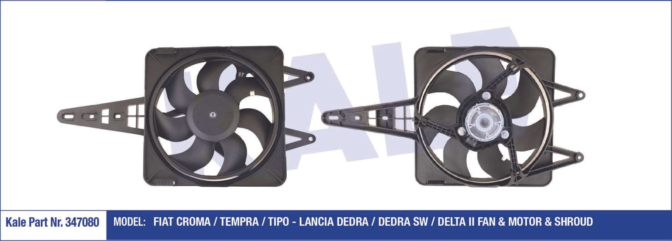 FAN MOTORU DAVLUMBAZLI TEMPRA TIPO 1,4 / 1,6 - KALE 347080