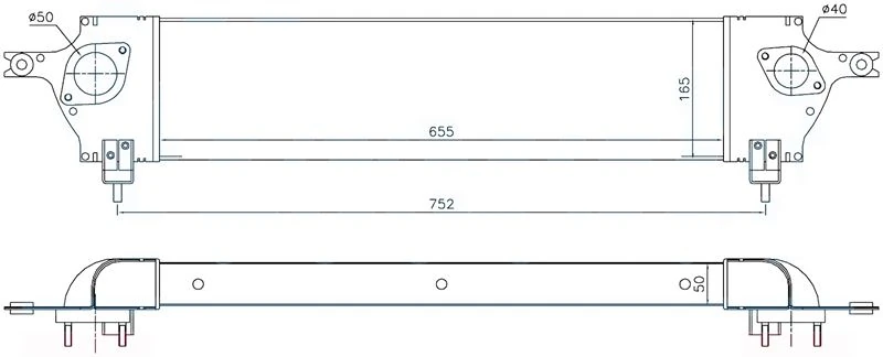 Nissan İntercooler Radyator Qashqaı 1,5 - 2,0 DCI 2007 -> - Orıs İni503050