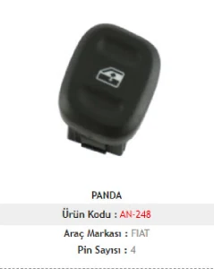 Unıversal Cam Anahtarı>panda 12-> Cam Anah. Sol - Mcar-An248