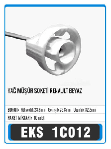 SOKET>YAG MÜŞÜR RENAULT BEYAZ - EKS-1C012