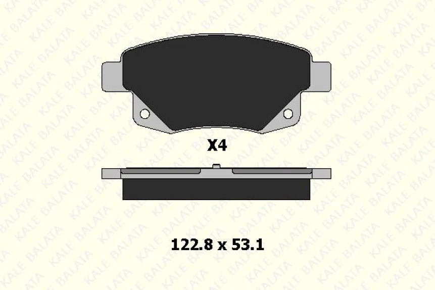 Ford Arka Fren Balatası Transıt V347 06> ( Fissiz ) - Kale B 24486 170 04 Ans