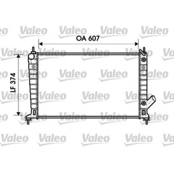 MOTOR RADYATOR SAAB 9 5 2,0 97> - VALEO 734830