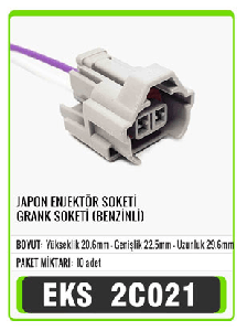 SOKET>JAPON ENJEKTÖR / GRANK (BENZİNLİ)   S2039 - EKS-2C021