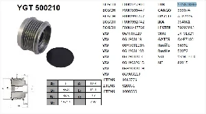 Unıversal Kasnak-Audi-Seat-Vw 6 Kanal - Ygt-500210