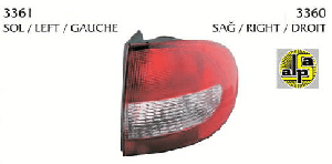 STOP LAMBA DIŞ SAĞ 98>>>02 MEGANE I - PLEKSAN-3360
