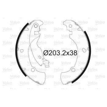 ARKA FREN BALATASI PABUC BRAVA BRAVO MAREA 1,2 / 1,4 / 1,6 / 1,8 / 1,9 96>02 - VALEO 562649