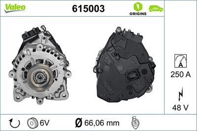 ALTERNATOR 48V 350A Q3 19> - VALEO 615003