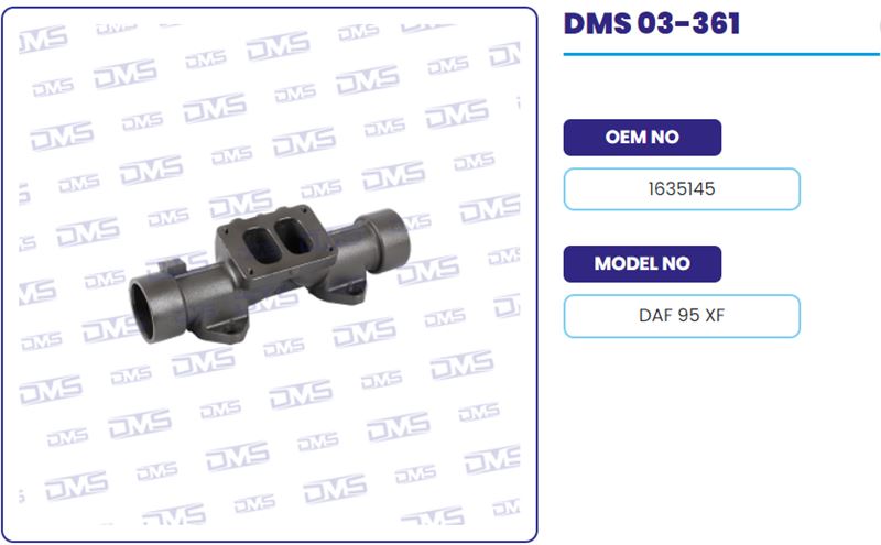 EGZOZ MANIFOLDU ORTA  DAF 95XF - DEMOSAN 03-361