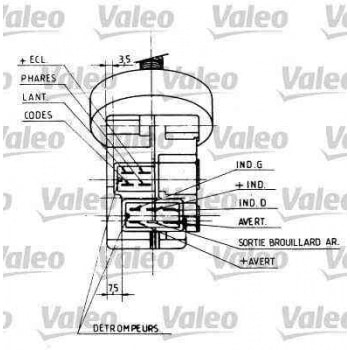 FAR SINYAL VE KORNA KOLU J9 EM - VALEO 251283