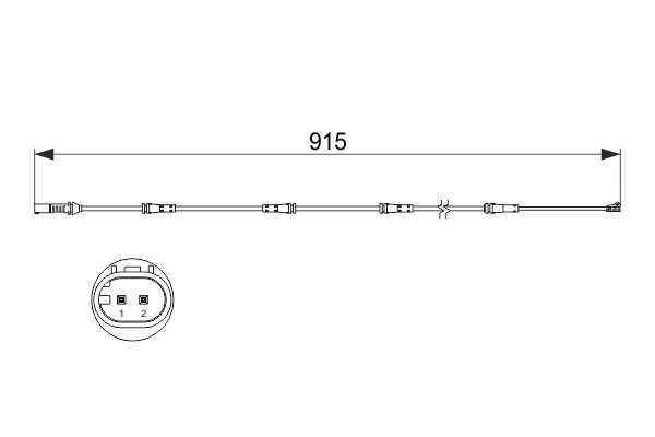 FREN BALATA FISI ARKA BMW F10 F12 F13 - BOSCH 1987473509