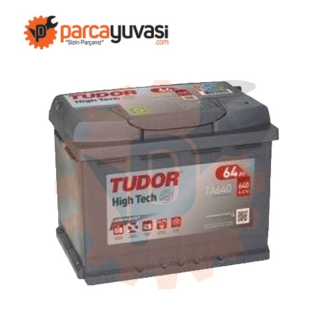 AKU 12V 64 AH 640A L02 (242×175×190) HIGH TECH CARBON BOOST 2.0 (HIZLI SARJ) - TUDOR TA640