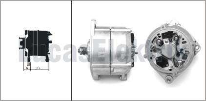 ALTERNATOR 24V 65A SCANIA 113E,113H,114C,114G,114L - LUCAS LEA0342