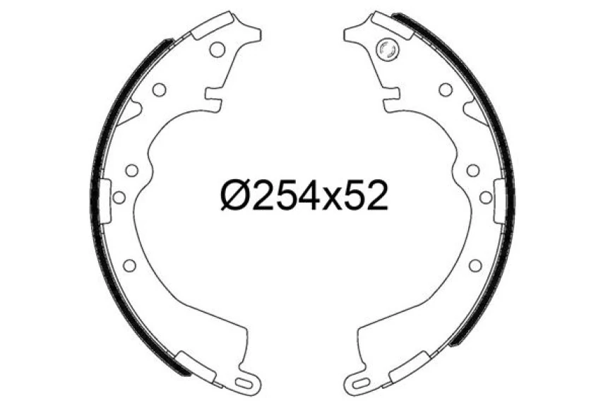 Toyota Ticarı Arka Fren Balatası Pabuc Daıhatsu Delta 92>99 Toyota Hilux 87>97 Land Caruıser 80>89 Hiace 83>89 Lit - Valeo 564253