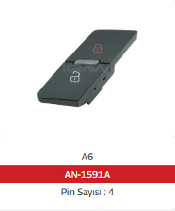 MERKEZİ KİLİT ANAHTARI A6 04-11 - MCAR-AN1591A
