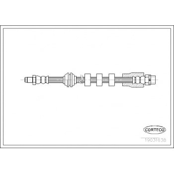 FREN HORTUMU ON BMW E60 E61 E63 E64 03>10 - CORTECO 19031638