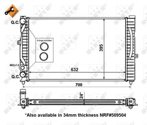 MOTOR RADYATORU PASSAT A4 A6 1,6 1,8T 1,9TDI 97>01 - NRF 56127