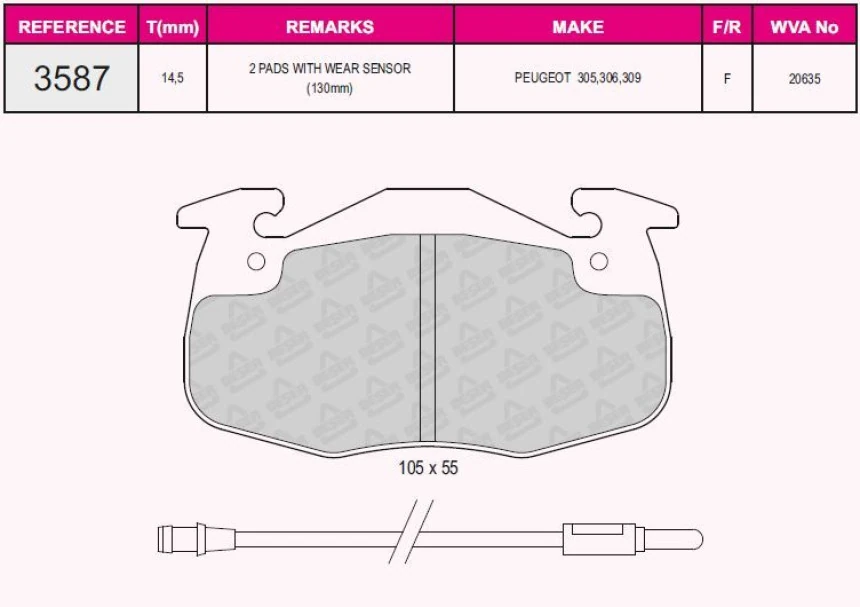 Psa On Fren Balatası Renault Twingo, R5, Clio I - Beser 3587