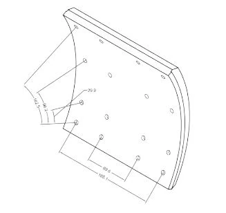 Ford Truck On / Arka / Dingil Fren Balatası Pabuc Fatıh 162.25 2217 Cargo Turbo 17.5cm (8 Adet) - Beser 5878 Bf11