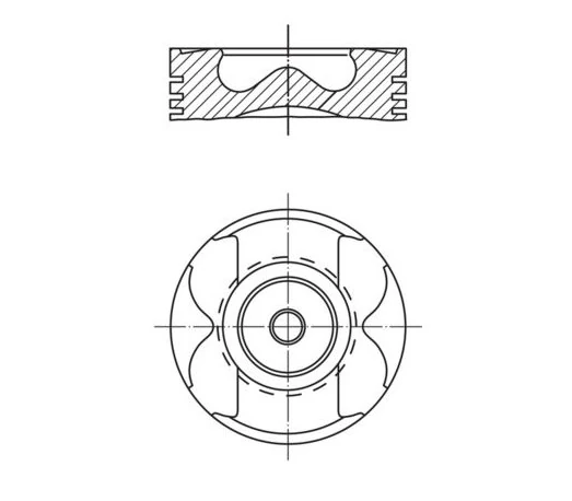 Nissan Piston + Segman 0,50mm Qashqaı J11 1,6 DCI 2013> Megane III Scenic 1,6 DCI 13> (80,50mm, R9m 402 Eur - Goetze 8771974050000g