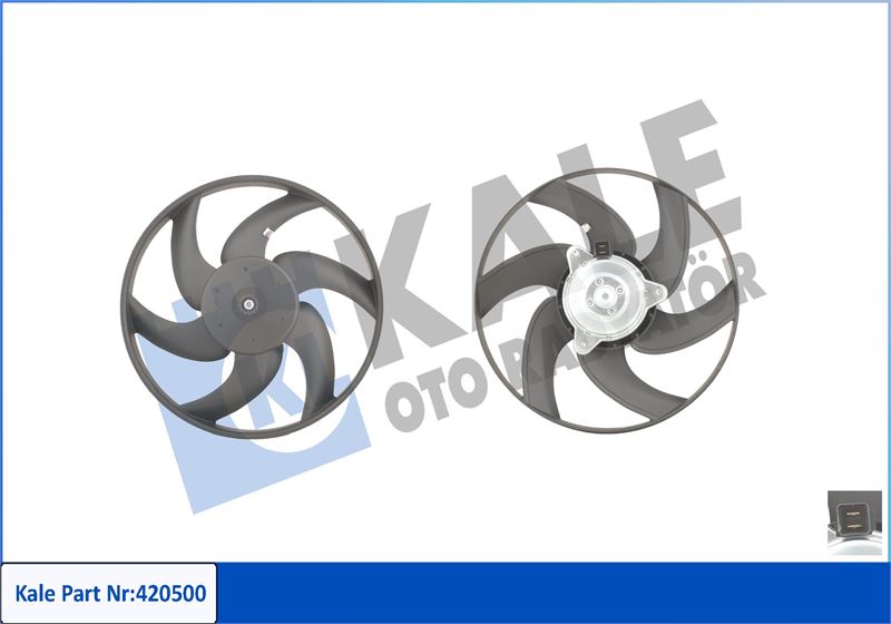 FAN MOTORU (250W) PARTNER BERLINGO XUD9 / DW8 / DW8B 1,9D KLIMALI 97>03 P406 XANTIA 1,9TD / 2,0 16V - KALE 420500
