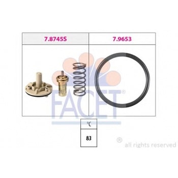 TERMOSTAT KECELI EOS GOLF V VI JETTA PASSAT POLO TIGUAN A3 IBIZA LEON YETI CAXA CAXC CMSA CNVA - FACET 7.8745