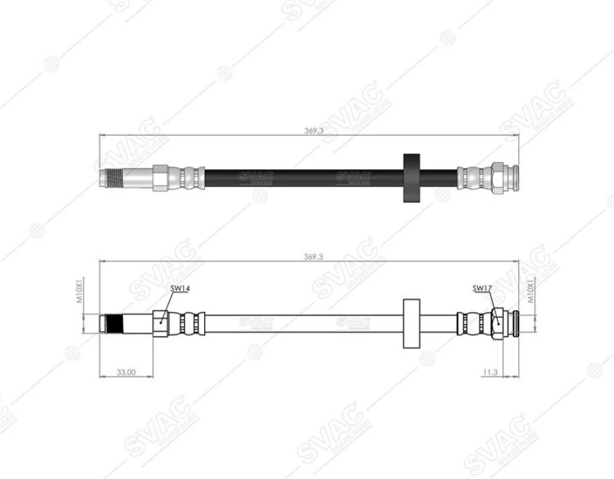 Vag On Fren Hortumu Felicia 95>01 Caddy Pick Up 97>01 - Svac 10-0208