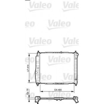 MOTOR RADYATORU M.T AVEO KALOS 1,2 1,4 T200 T250 T255 (480X418X16) - VALEO 735157