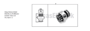 MARŞ DİŞLİSİ-BOS 12D 10K (0528) FORD TRANSİT FT100-FT120-FT130 - LUCAS-SDR1032