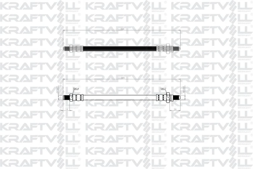 Ford Arka Fren Hortumu Fiesta 96 02 Mazda 2 - Kraftvoll 07080092
