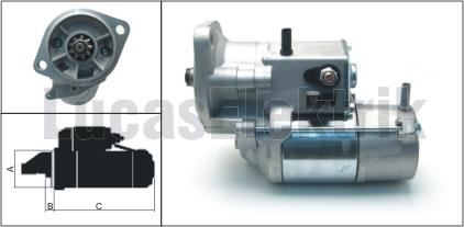 MARS MOTORU 12V / 2,0kW / 9DIS ISUZU PICK UP - LUCAS LES0330