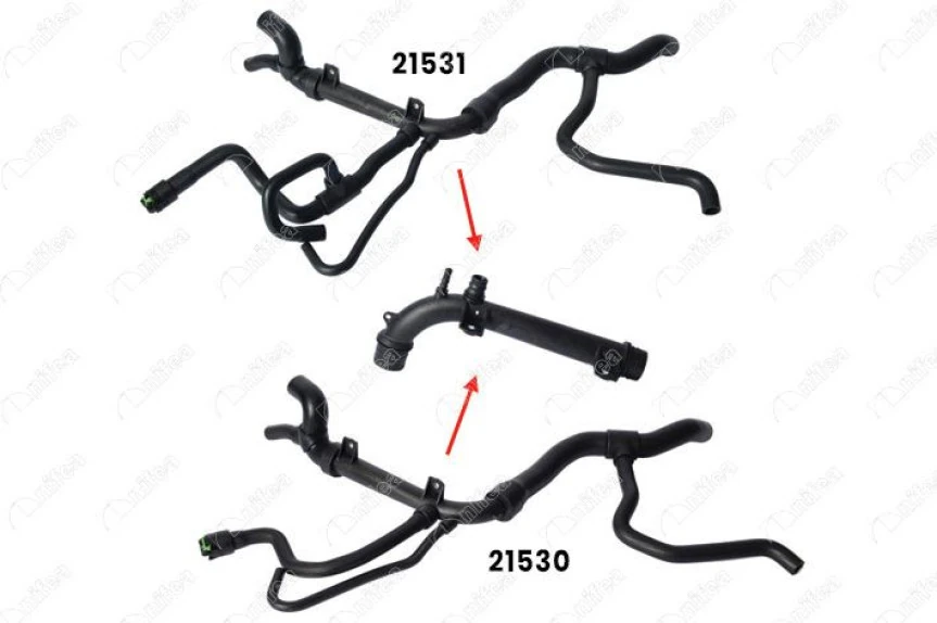 Opel Radyator Motor Ara Baglantı Borusu Vectra B 1,8 / 2,0 - Nifea 21532