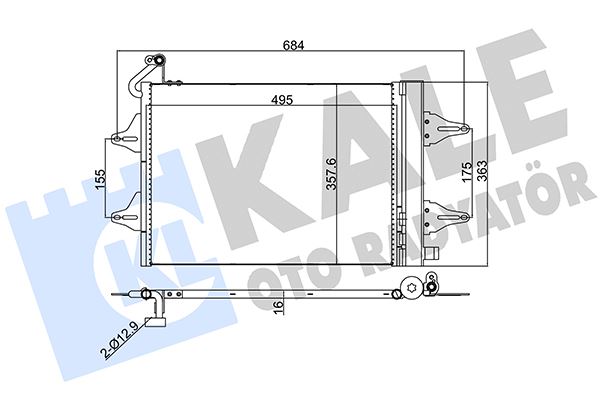 KLIMA RADYATORU POLO CORDOBA IBIZA II IV FABIA ROOMSTER 1.0 1.2 1.4 1.6 1.8 1.9TDI 93>16 - KALE 390700