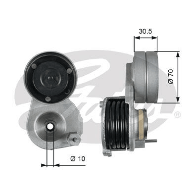 KAYIS GERGI KASNAGI KOMPLE DAF CF85 01>13 XF105 05> XF95 02>06 - GATES T38664