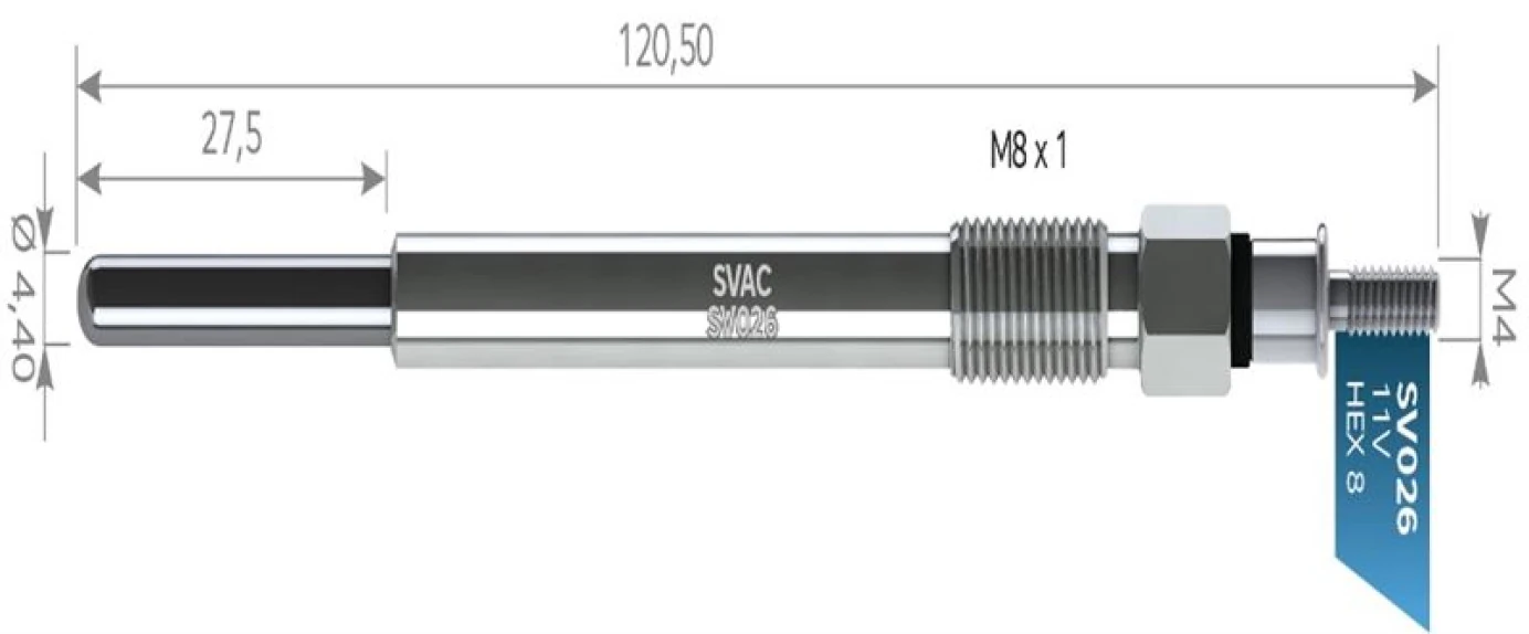 Psa Kizdirma 11v Bujısı C1 C2 C3 Xsara II P107 P206 P307 P207 Dv4td (1,4hdi) P206 P307 P407 Partner II C - Svac Sv026