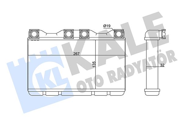 KALORIFER RADYATORU BMW E38 - KALE 352070