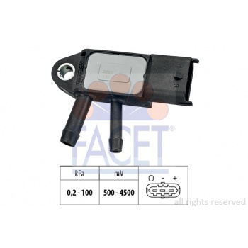 EGZOZ GAZI BASINÇ SEZICISI NISSAN QASHQAI XTRAIL 2,0 DCI VOLVO C30 II C70 II S40 II S60 II S80 (OM60 - FACET 10.3291