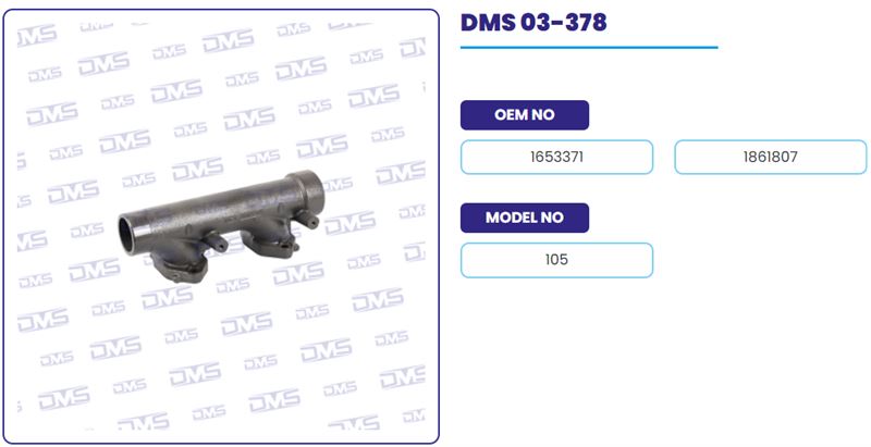 EGZOZ MANIFOLDU DÜZ BORU DAF 105XF - DEMOSAN 03-378