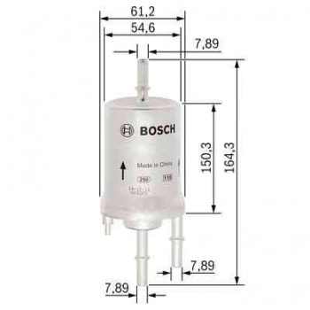 YAKIT FILTRESI (BENZIN) / (4 BAR) BORA CADDY III EOS GOLF V / VI / PLUS JETTA III / IV POLO TOURAN A - BOSCH F026403006