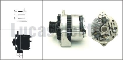 Bmc Truck Alternator A127 24v 55a Bmc Fatıh Kamyon (ic,reg) - Lucas 619 201 25