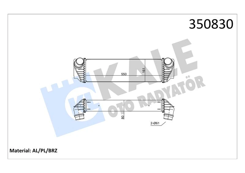 Bmw Turbo Radyatörü - Turbo Radyatörü - Kal 350830