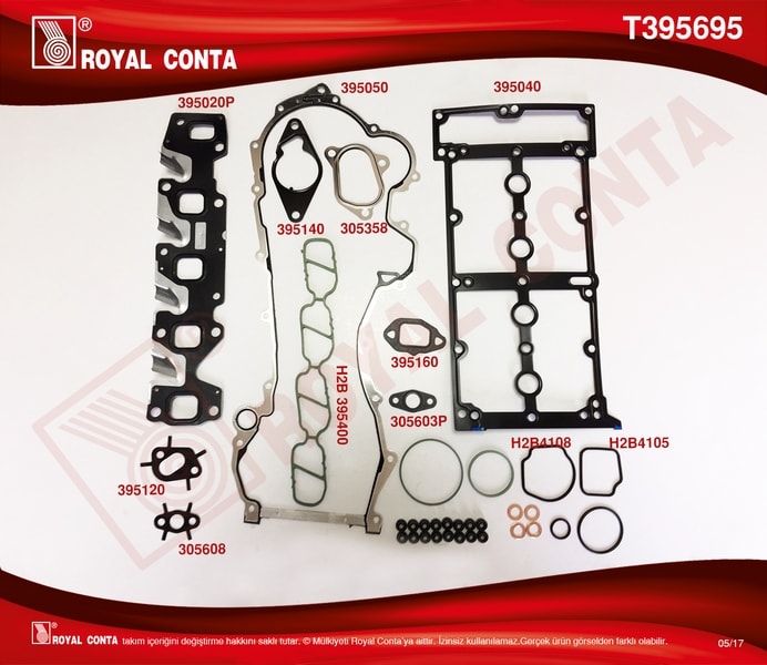 UST TAKIM CONTA (REINZ SUBAP LASTIKLI S.K.C HARIC) DOBLO PALIO ALBEA PUNTO LINEA FIORINO 1.3 MULTIJE - ROYAL T395695