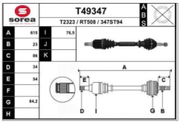 AKS KOMPLE SOL RENAULT CLIO IV 1.5 DCI OTM. VIT. 2012=> - ANKA 10101032