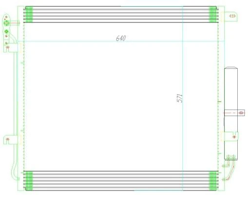 Land Rover Klima Radyatoru 4.0-4.4 Discovery S-3 04-09 4.2-4.4 Range Rover Sport 05-13 - Orıs Cro708016