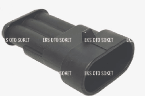 SOKET>ÜNİVERSAL SÜPER SEAL - 3 PİNLİ DİŞİ SOKET DEMONTE - EKS-3C001EDM