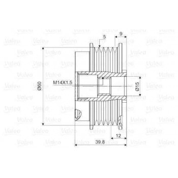 ALTERNATOR KASNAGI RULMANLI YARIS VERSO 1,4D 4D - VALEO 588097