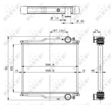 MOTOR RADYATORU RENAULT MIDLUM 06 > - NRF 509767